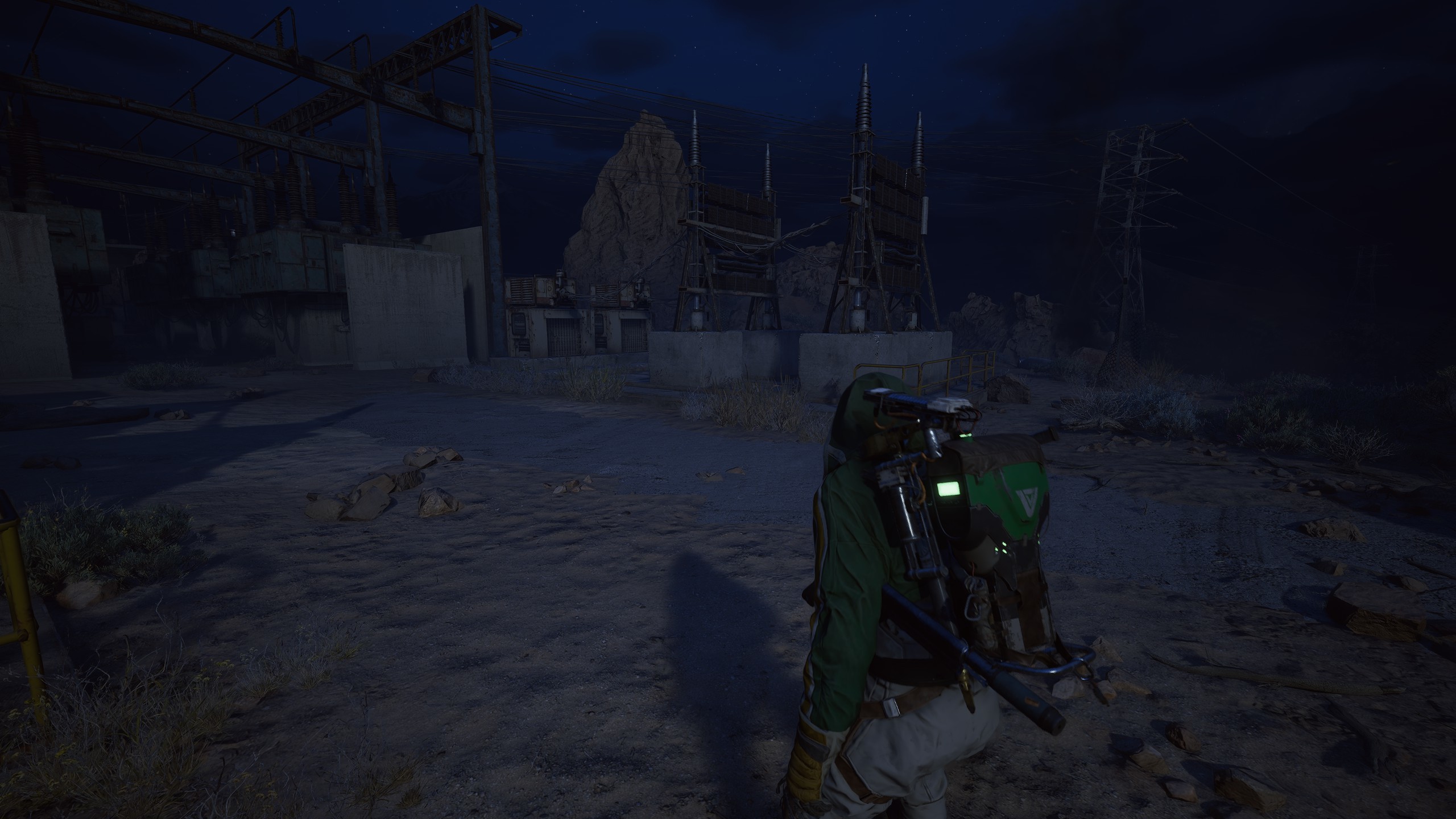 Desert outpost at midday